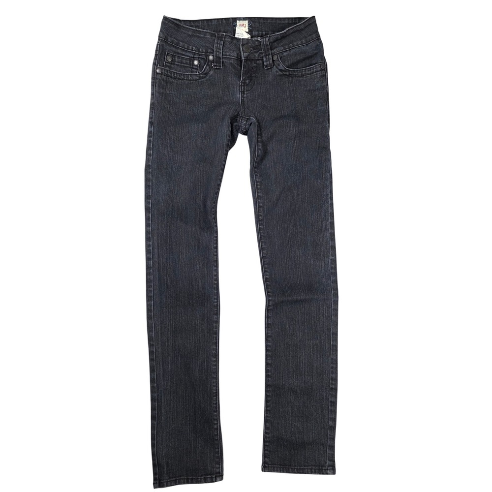 H2j Production Sequin Star Dark Gray‎ Jeans Sz 3/4 Good Condition